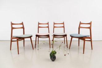 Habeo Teak – Esszimmerstühle Boomerang (821) Designklassiker