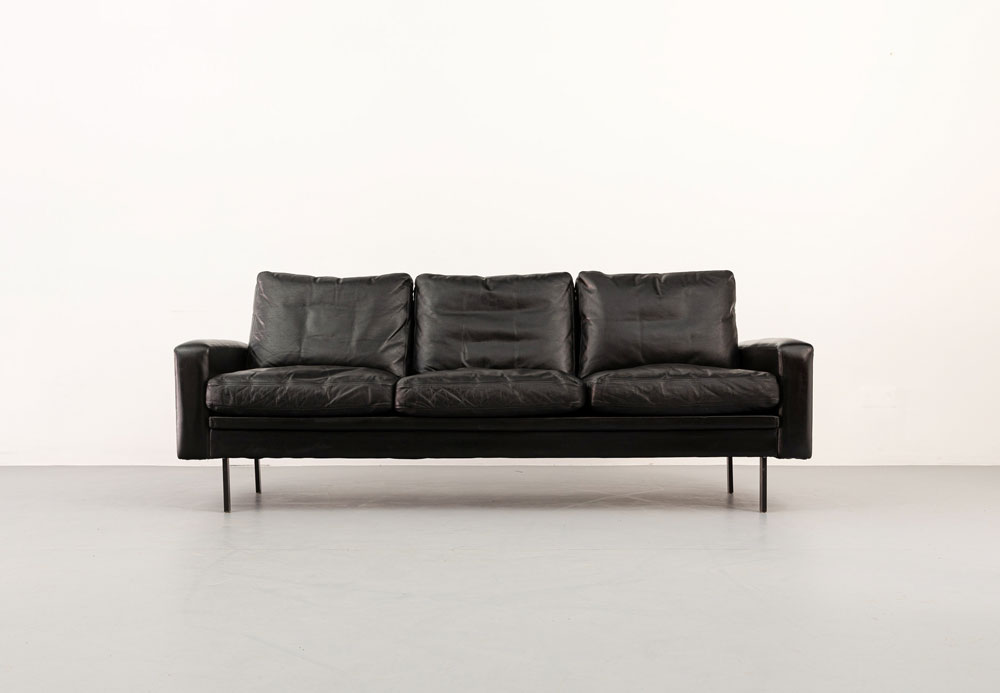 Mid-century Sofa aus Leder