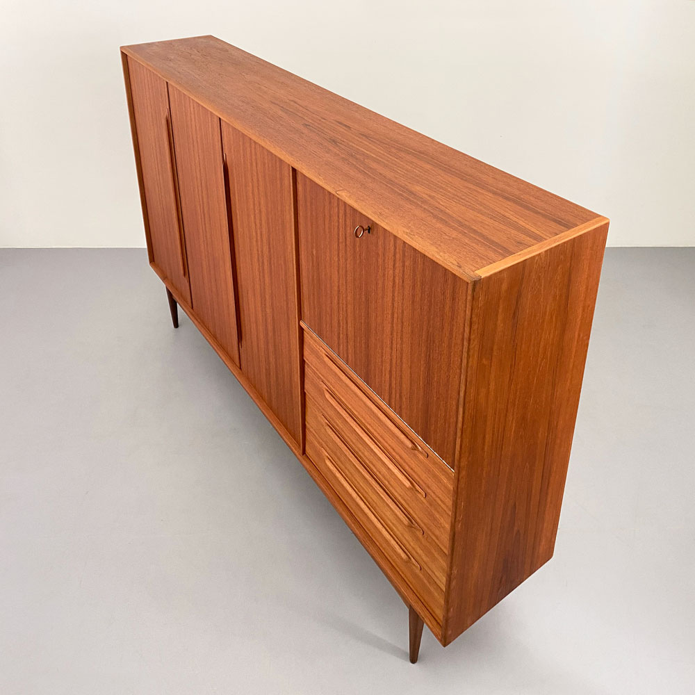 Highboard teak furniture 60er