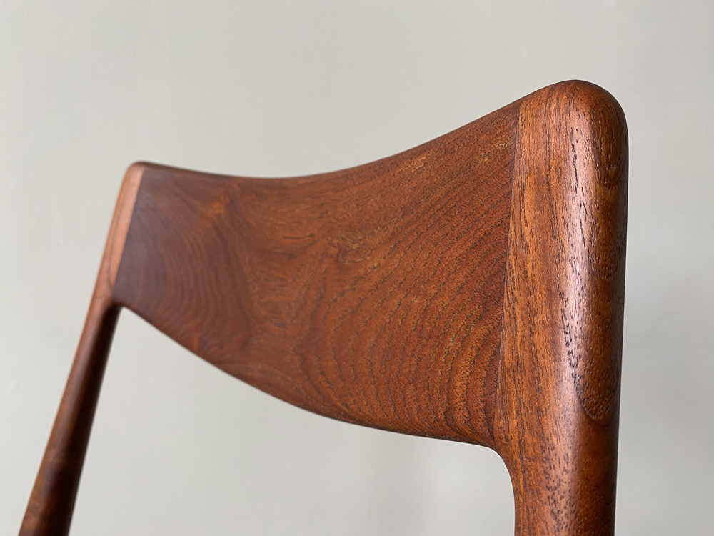 Vintage Stühle, Teak massiv, Boomerang