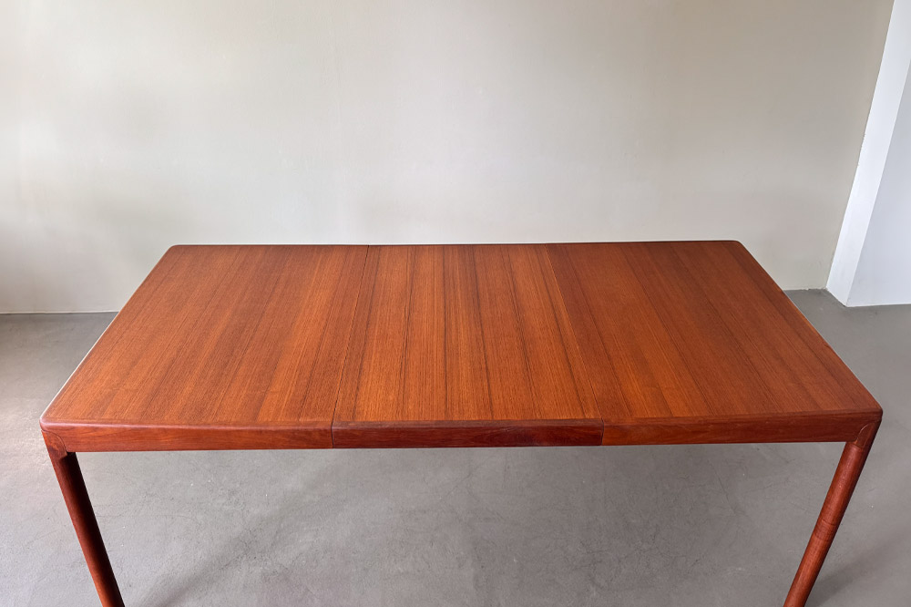 Restaurierter Bramin Esstisch Teak, geölte Oberfläche, dänisches Designklassiker