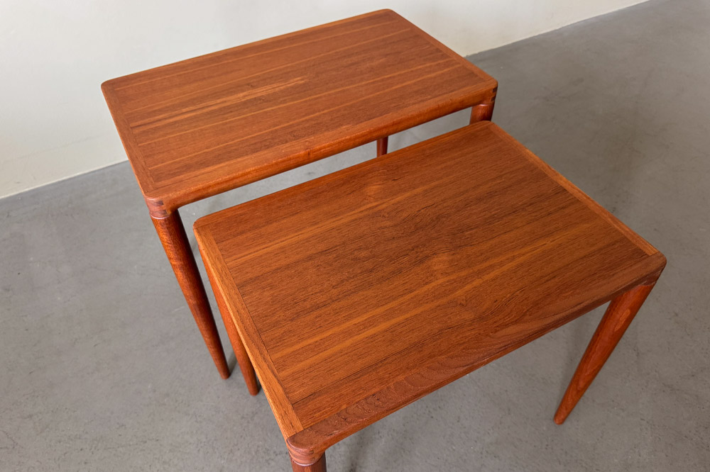 Vintage Satztische Bramin Teakholz