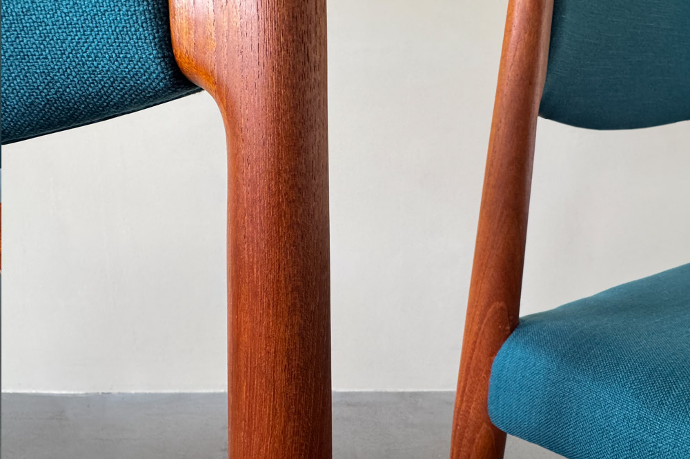 Restaurierte Teakstühle Grete Jalk