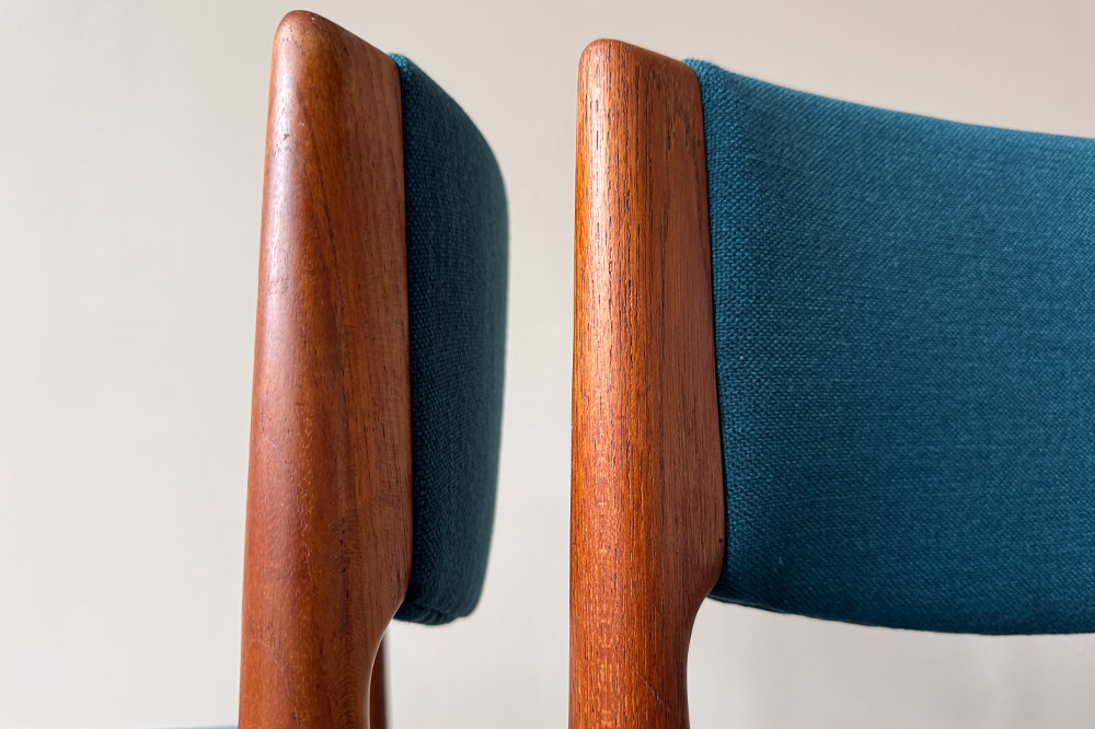 Skandinavische Teak Esszimmerstühle jalk