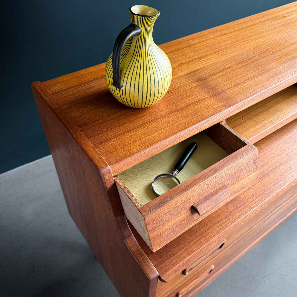 teak sekretär danemark vintage