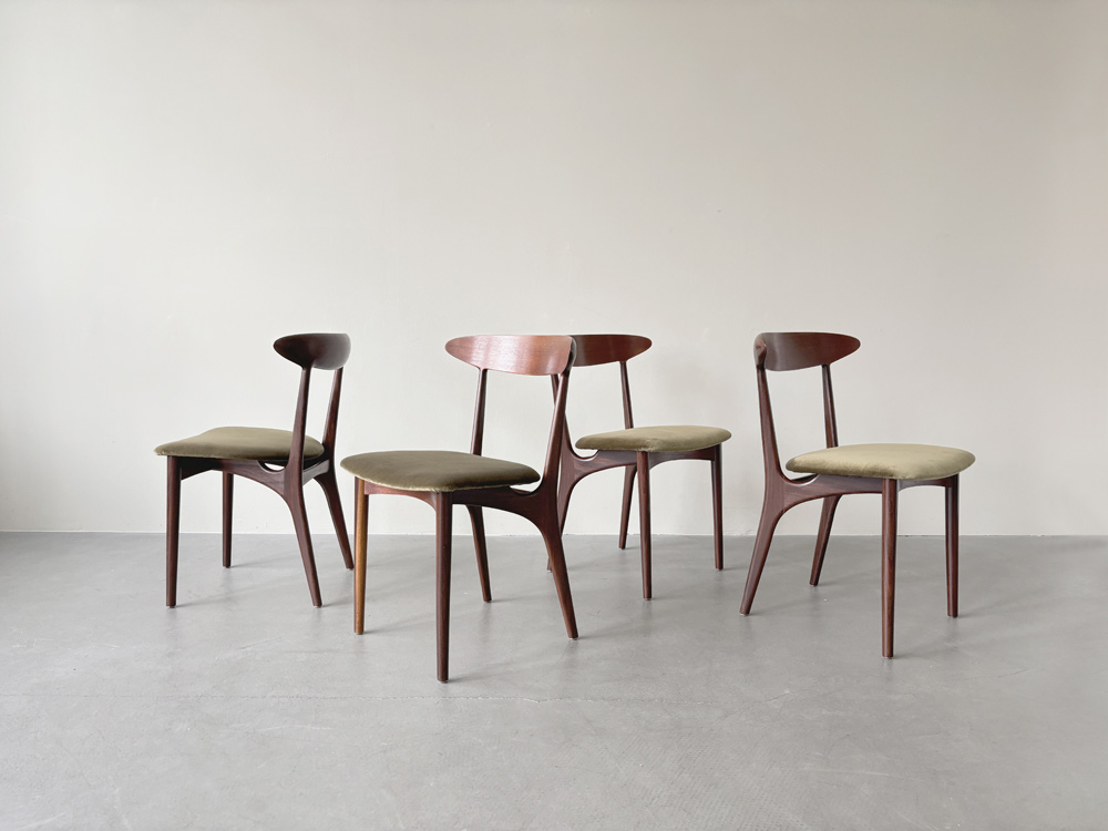 Esszimmer Stühle Rosenholz, Vintage