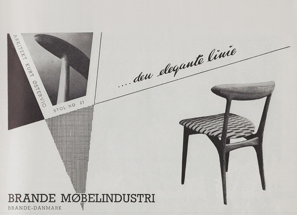 Vintage Stuhl, 50er Jahre, Stoff-Bezug