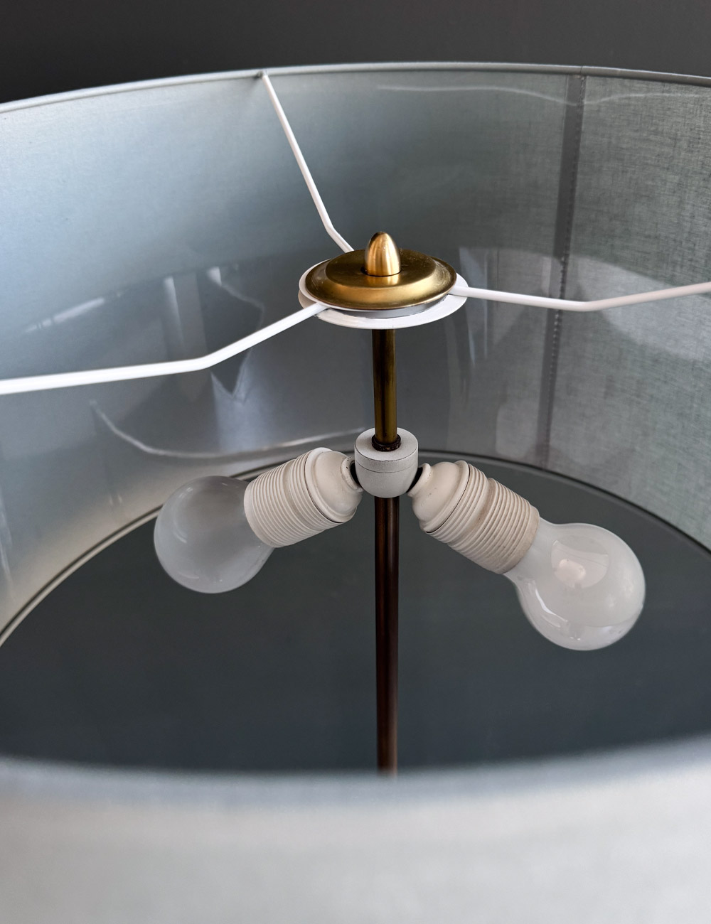 Messing Stehleuchte 60er vintage