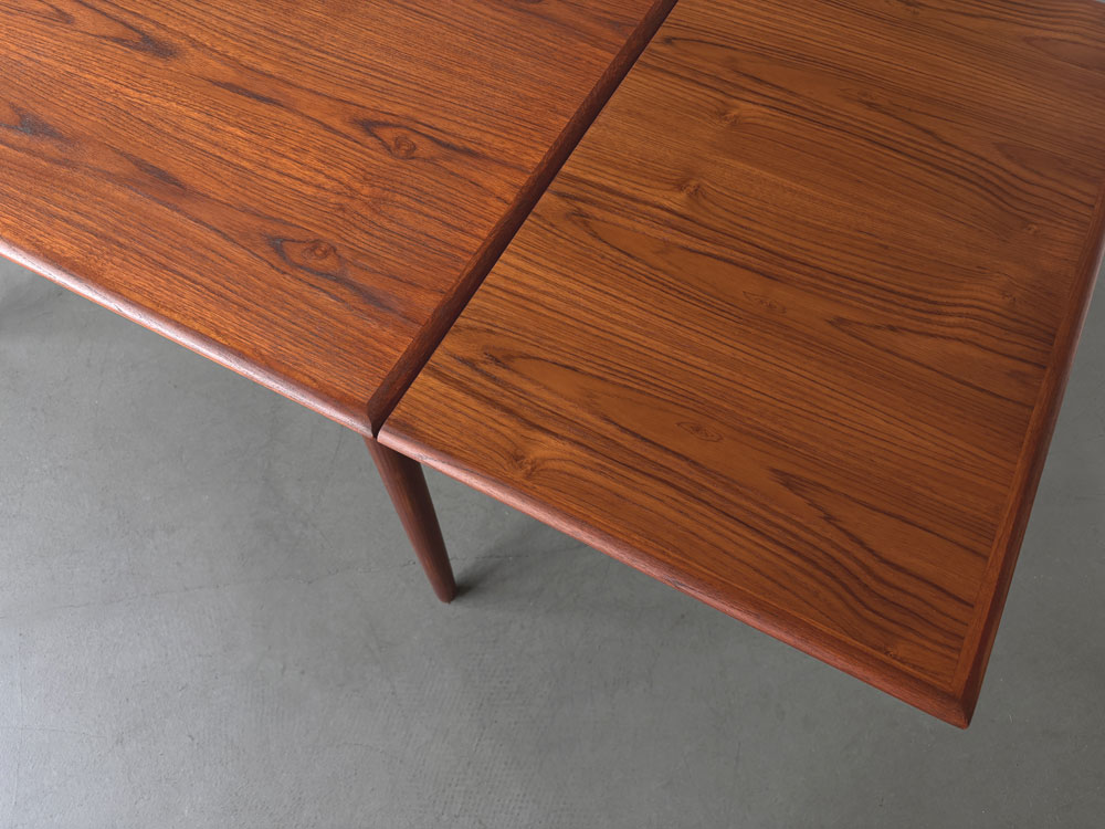 Vintage Tisch, Teak mit Erweiterungsplatten