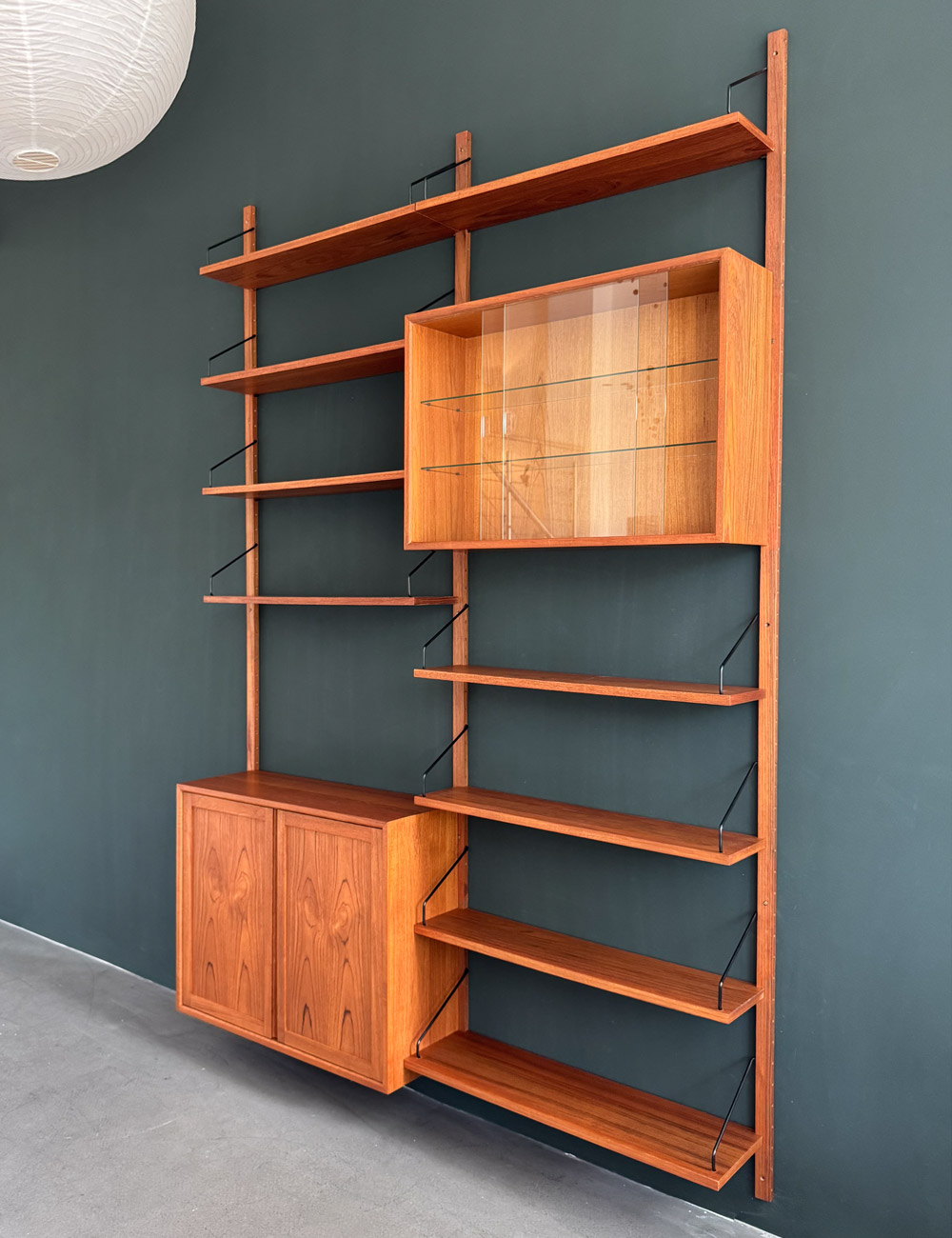 Restauriertes Teak Regalsystem Cadovius