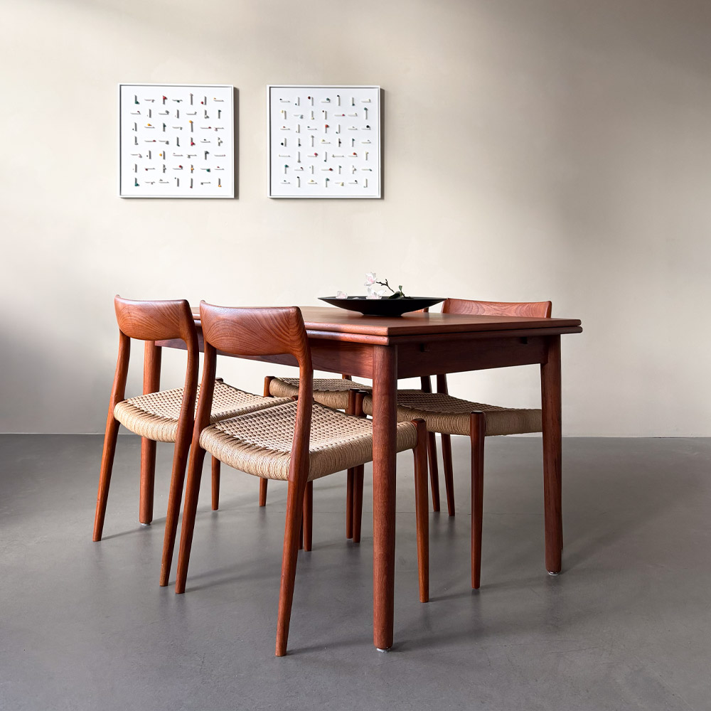 Møller Teak Stuhlset Dänemark