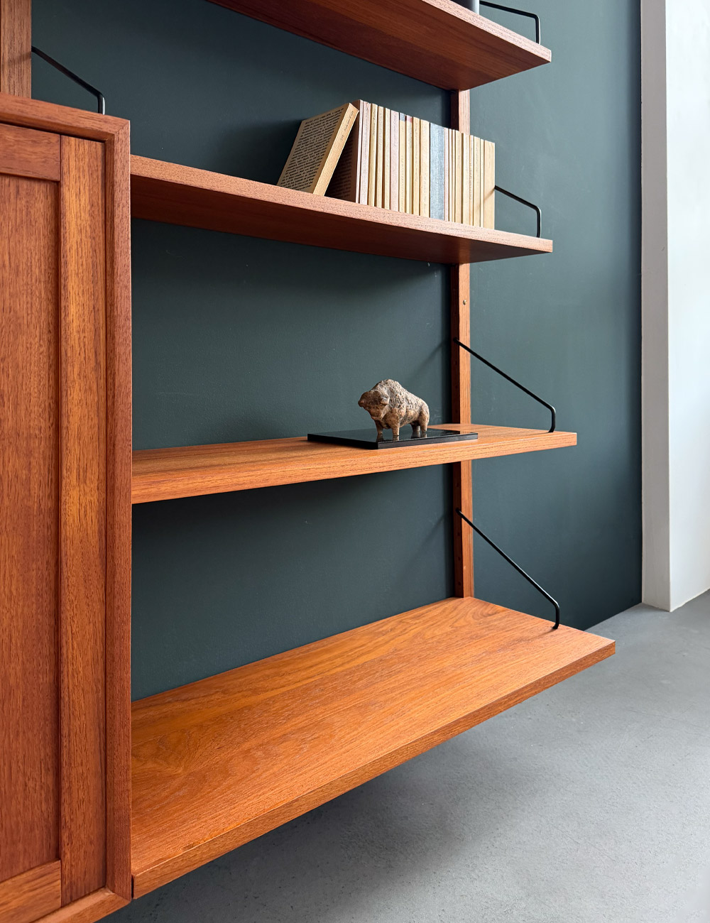 Modulares Wandregal Teak Vintage
